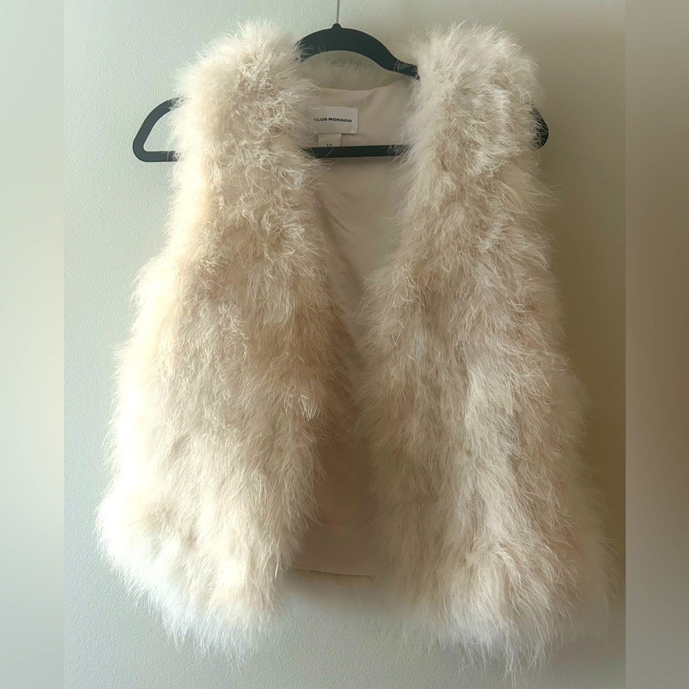 Club Monaco feather vest size Small